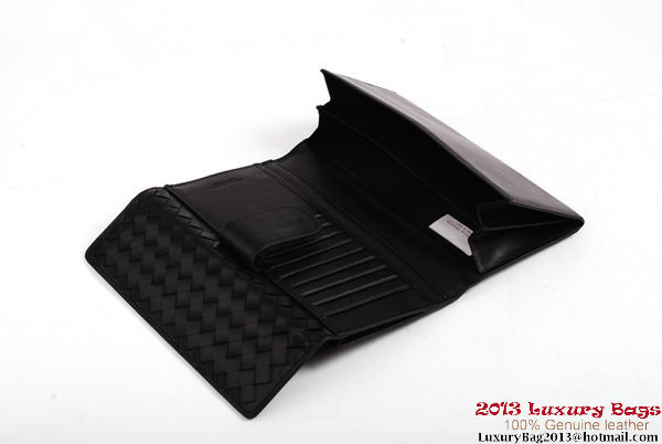 Bottega Veneta Intrecciato Nappa Continental Wallet BV1587 Black Bottega Veneta Intrecciato Nappa Continental Wallet BV1587 Black