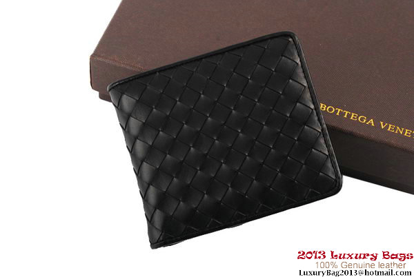 Bottega Veneta Intrecciato Nappa Leather Wallet BV1566 Black