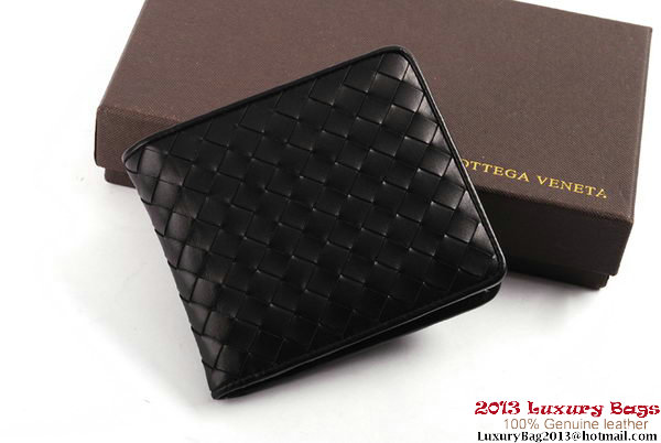 Bottega Veneta Intrecciato Nappa Leather Wallet BV1567 Black Bottega Veneta Intrecciato Nappa Leather Wallet BV1567 Black