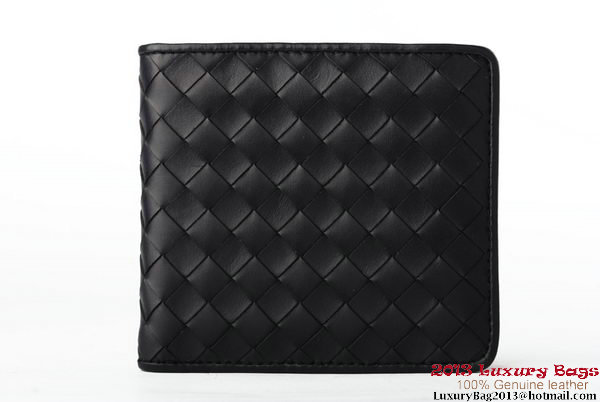 Bottega Veneta Intrecciato Nappa Wallet BV1581 Black Bottega Veneta Intrecciato Nappa Wallet BV1581 Black