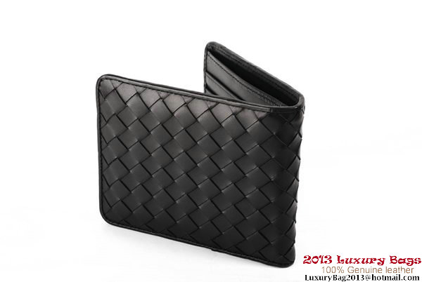 Bottega Veneta Intrecciato Nappa Wallet BV1581 Black Bottega Veneta Intrecciato Nappa Wallet BV1581 Black