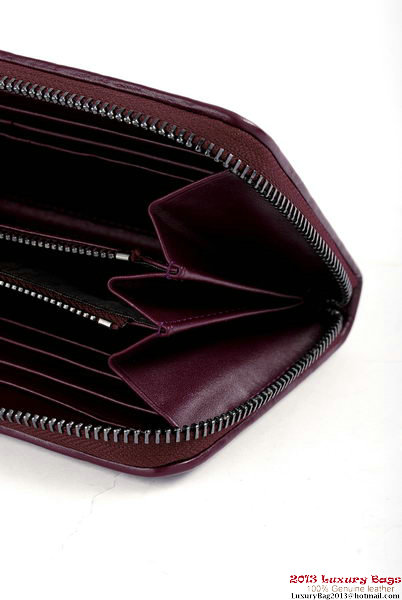Bottega Veneta Intrecciato Nappa Zippy Wallet BV1571 Wine Bottega Veneta Intrecciato Nappa Zippy Wallet BV1571 Wine