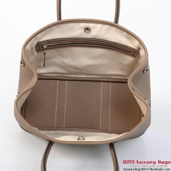 Hermes Garden Party 30CM Bag Calf Leather A1288 Gray Hermes Garden Party 30CM Bag Calf Leather A1288 Gray