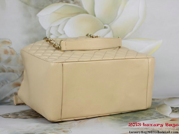 Chanel A50995 Apricot Original Cannage Leather Shoulder Bag Gold