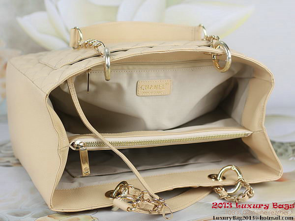 Chanel A50995 Apricot Original Cannage Leather Shoulder Bag Gold Chanel A50995 Apricot Original Cannage Leather Shoulder Bag Gold
