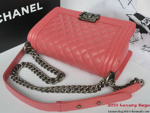 Boy Chanel Flap Shoulder Bag Original Sheepskin Leather A67086 Light Red Boy Chanel Flap Shoulder Bag Original Sheepskin Leather A67086 Light Red