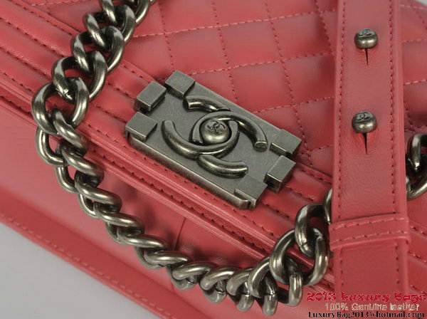 Boy Chanel Flap Shoulder Bag Original Sheepskin Leather A67086 Light Red Boy Chanel Flap Shoulder Bag Original Sheepskin Leather A67086 Light Red