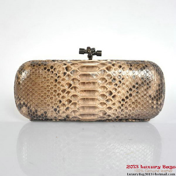 Bottega Veneta 8651L Python Leather Knot Clutches Bottega Veneta 8651L Python Leather Knot Clutches