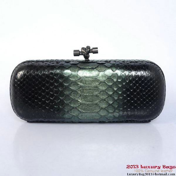 Bottega Veneta 8651L Python Leather Knot Clutches Bottega Veneta 8651L Python Leather Knot Clutches