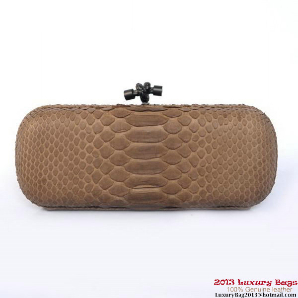 Bottega Veneta 8651L Python Leather Knot Clutches Bottega Veneta 8651L Python Leather Knot Clutches