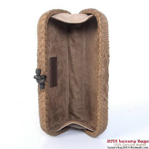 Bottega Veneta 8651L Python Leather Knot Clutches Bottega Veneta 8651L Python Leather Knot Clutches