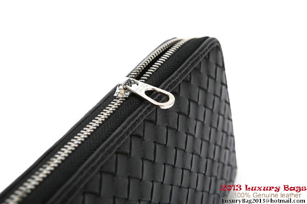 Bottega Veneta Intrecciato Nappa Zippy Wallet 115709-1 Black Bottega Veneta Intrecciato Nappa Zippy Wallet 115709-1 Black