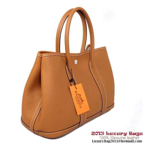 Hermes Garden Party 30CM Bag Calf Leather A1288 Camel Hermes Garden Party 30CM Bag Calf Leather A1288 Camel