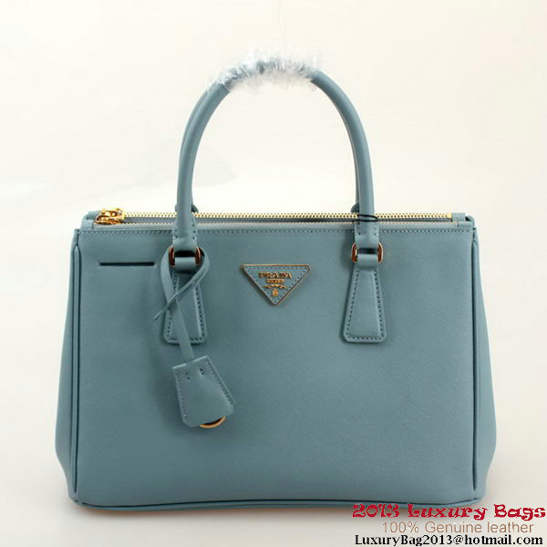 Prada Saffiano 30cm Tote Bag BN1801 - SkyBlue Prada Saffiano 30cm Tote Bag BN1801 - SkyBlue