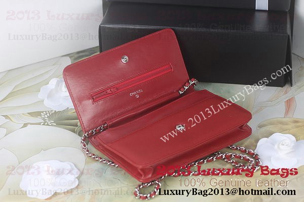 Chanel A48654 Red Original Cannage Patterns Leather mini Flap Bag Chanel A48654 Red Original Cannage Patterns Leather mini Flap Bag