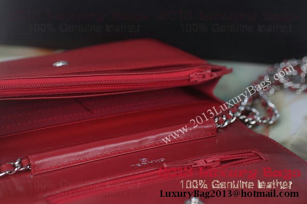 Chanel A48654 Red Original Cannage Patterns Leather mini Flap Bag Chanel A48654 Red Original Cannage Patterns Leather mini Flap Bag