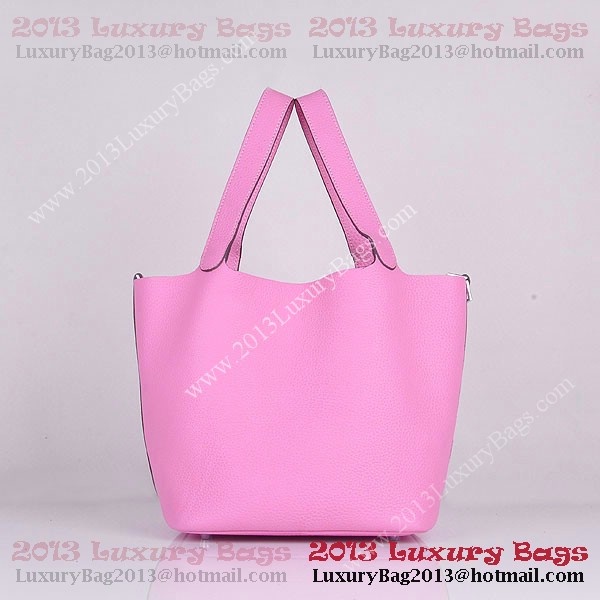 Hermes Picotin Lock MM Bag in Clemence Leather 8616 Pink