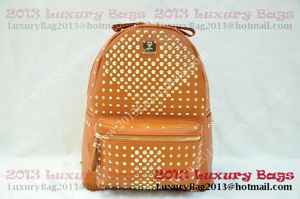 MCM Stark Backpack in Camel Grainy Leather MCM Stark Backpack in Camel Grainy Leather