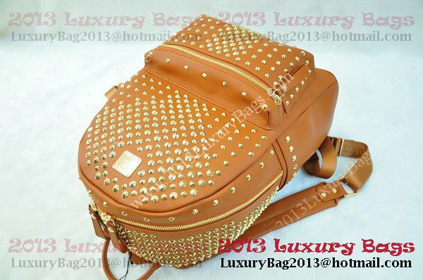 MCM Stark Backpack in Camel Grainy Leather MCM Stark Backpack in Camel Grainy Leather