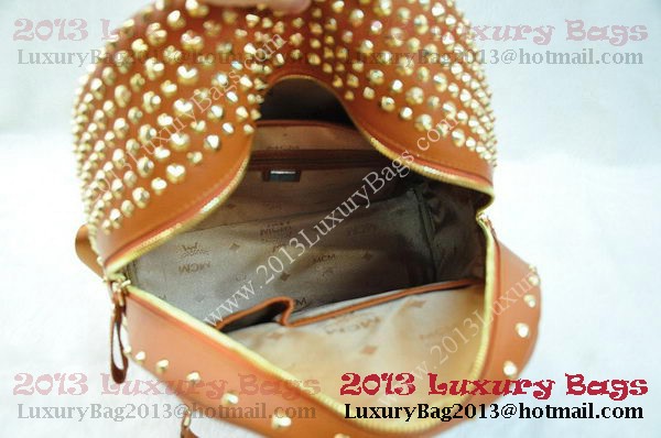 MCM Stark Backpack in Camel Grainy Leather MCM Stark Backpack in Camel Grainy Leather