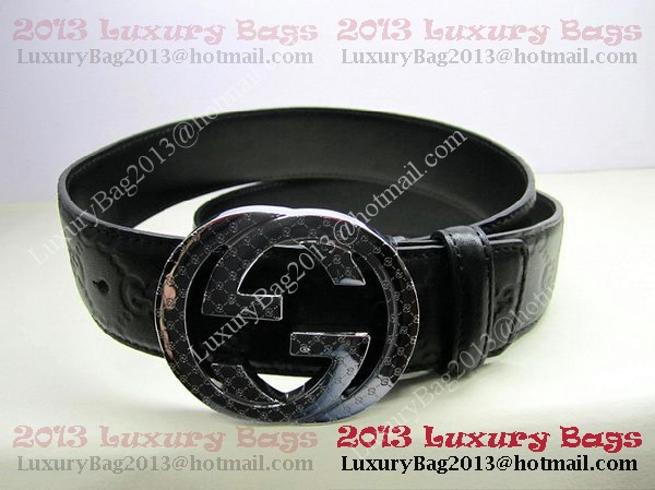 Gucci Belts GG028 Black Silver Gucci Belts GG028 Black Silver