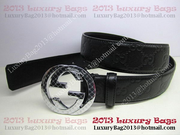 Gucci Belts GG028 Black Silver Gucci Belts GG028 Black Silver