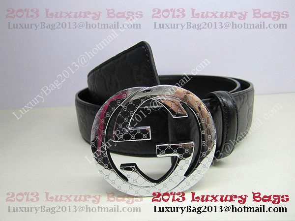 Gucci Belts GG028 Black Silver Gucci Belts GG028 Black Silver
