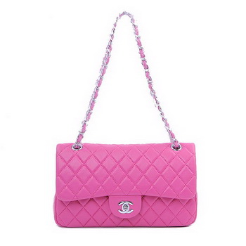 Chanel 2.55 Series Classic Flap Bag 1112 Peach Sheepskin Silver Chanel 2.55 Series Classic Flap Bag 1112 Peach Sheepskin Silver