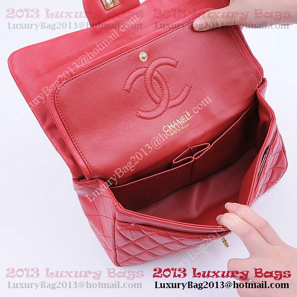 Chanel 2.55 Series Classic Flap Bag 1112 Red Sheepskin Gold Chanel 2.55 Series Classic Flap Bag 1112 Red Sheepskin Gold