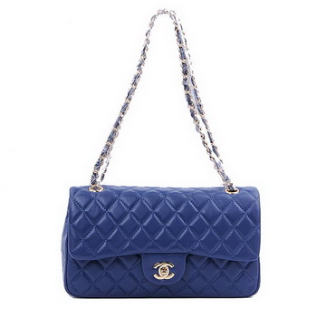 Chanel 2.55 Series Classic Flap Bag 1112 RoyalBlue Sheepskin Gold Chanel 2.55 Series Classic Flap Bag 1112 RoyalBlue Sheepskin Gold