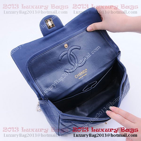 Chanel 2.55 Series Classic Flap Bag 1112 RoyalBlue Sheepskin Gold Chanel 2.55 Series Classic Flap Bag 1112 RoyalBlue Sheepskin Gold