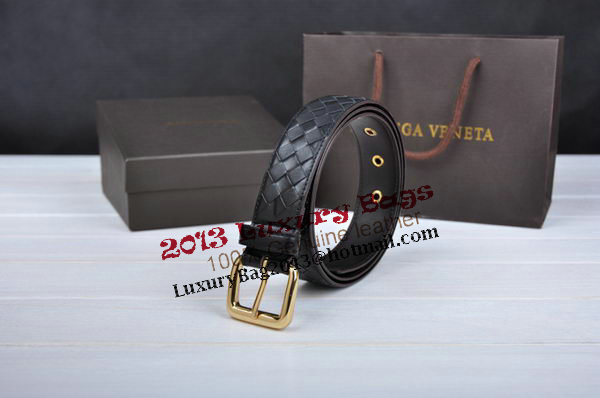 Bottega Veneta Intrecciato Nappa Belt 274483 Black Bottega Veneta Intrecciato Nappa Belt 274483 Black