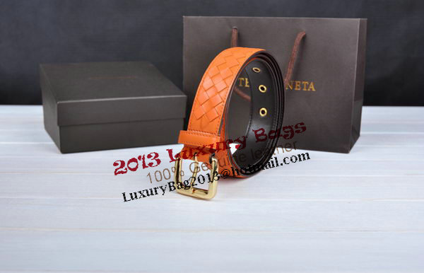 Bottega Veneta Intrecciato Nappa Belt 274483 Orange Bottega Veneta Intrecciato Nappa Belt 274483 Orange