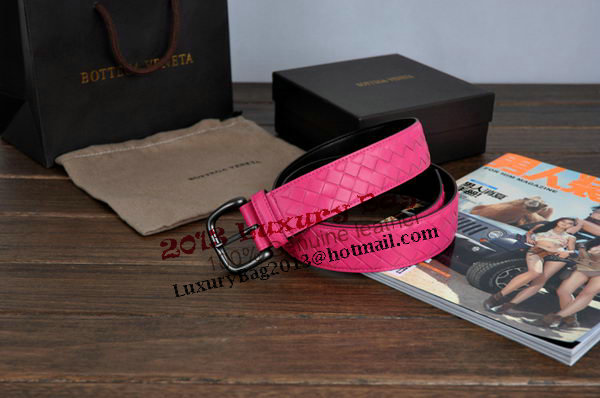 Bottega Veneta Intrecciato Nappa Belt 274484 Rose Bottega Veneta Intrecciato Nappa Belt 274484 Rose