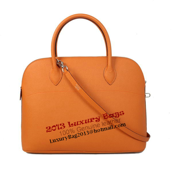 Hermes Bolide 37CM Tote Bags Calf Leather Orange Hermes Bolide 37CM Tote Bags Calf Leather Orange