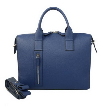 Hermes Mens Briefcase Calf Leather H1705 RoyalBlue