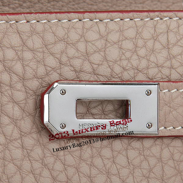 Hermes Kelly Original Leather Bi-Fold Wallet A708 Light Gray Hermes Kelly Original Leather Bi-Fold Wallet A708 Light Gray