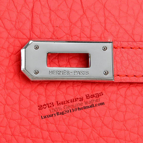 Hermes Kelly Original Leather Bi-Fold Wallet A708 Light Red Hermes Kelly Original Leather Bi-Fold Wallet A708 Light Red