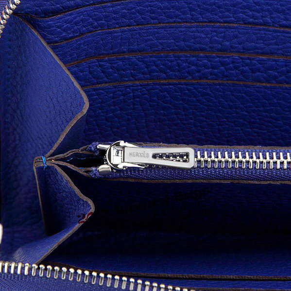 Hermes Zipper Wallet Original Leather A309 RoyalBlue Hermes Zipper Wallet Original Leather A309 RoyalBlue