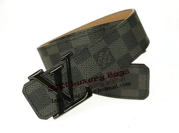 Louis Vuitton Damier Graphite Canvas Belt LV2067 Black