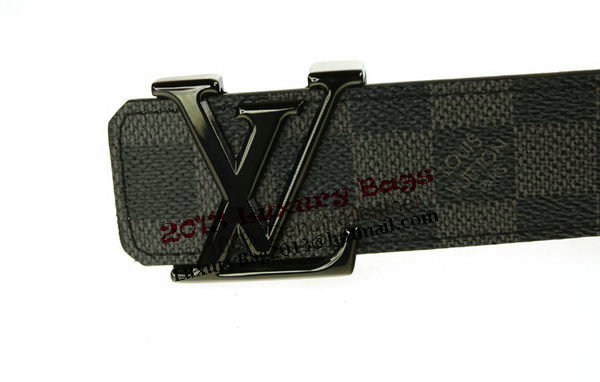 Louis Vuitton Damier Graphite Canvas Belt LV2067 Black