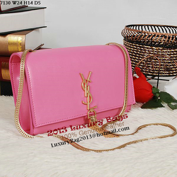 Yves Saint Laurent Monogramme Cross-body Shoulder Bag Y7130 Pink