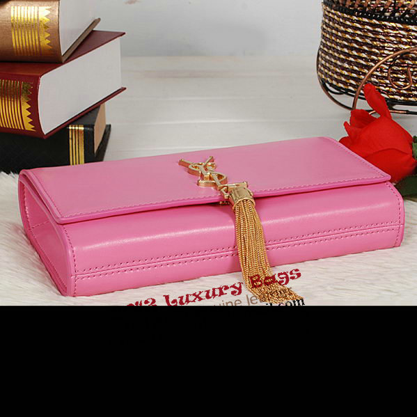 Yves Saint Laurent Monogramme Cross-body Shoulder Bag Y7130 Pink
