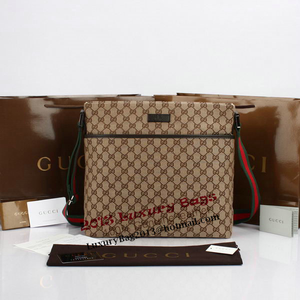 Gucci GG Canvas Medium Messenger Bag 189751 Brown Gucci GG Canvas Medium Messenger Bag 189751 Brown
