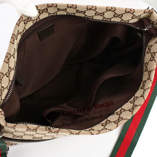 Gucci GG Canvas Medium Messenger Bag 189751 Brown Gucci GG Canvas Medium Messenger Bag 189751 Brown