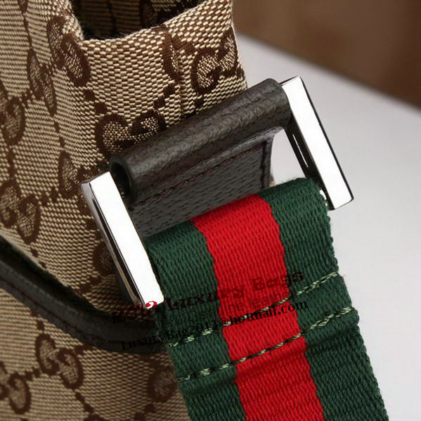 Gucci GG Canvas Medium Messenger Bag 189751 Brown Gucci GG Canvas Medium Messenger Bag 189751 Brown
