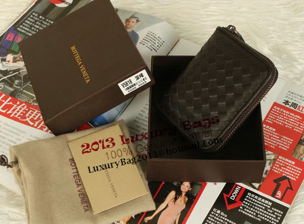Bottega Veneta Intrecciato Nappa Mini Wallet 5818 Brown Bottega Veneta Intrecciato Nappa Mini Wallet 5818 Brown