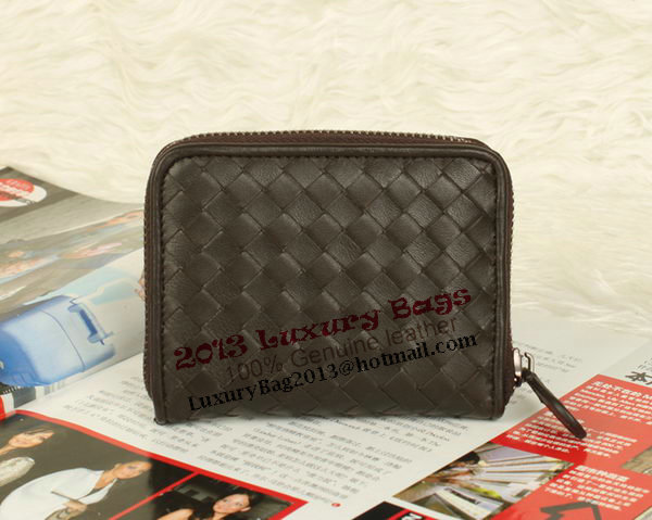 Bottega Veneta Intrecciato Nappa Mini Wallet 5818 Brown Bottega Veneta Intrecciato Nappa Mini Wallet 5818 Brown