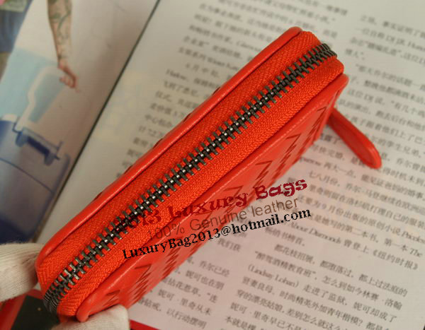 Bottega Veneta Intrecciato Nappa Mini Wallet 5818 Orange Bottega Veneta Intrecciato Nappa Mini Wallet 5818 Orange