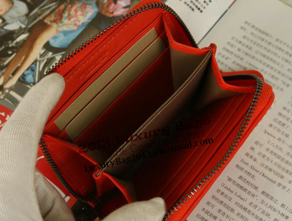 Bottega Veneta Intrecciato Nappa Mini Wallet 5818 Orange Bottega Veneta Intrecciato Nappa Mini Wallet 5818 Orange